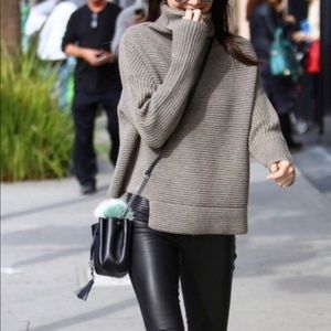 Cozy Gray Turtleneck Sweater